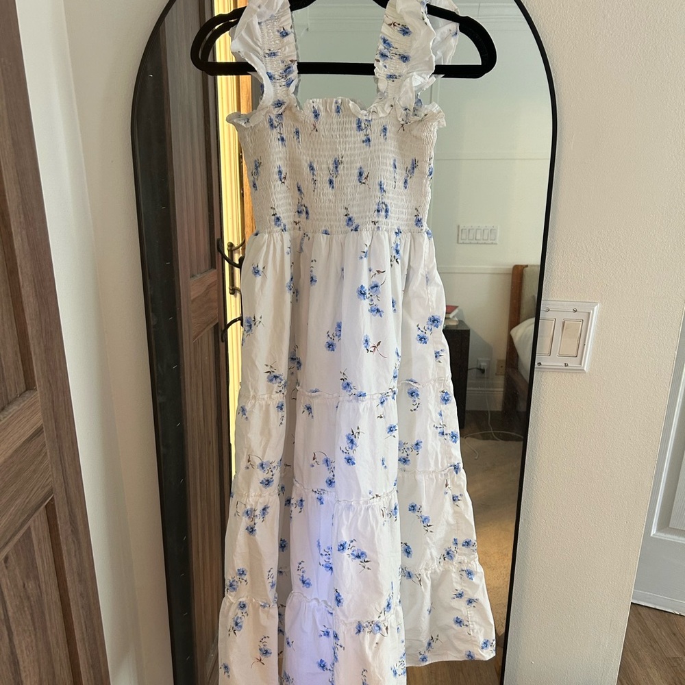 Quince Smocked Dress size small